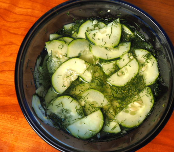 Cucumber salad with dill