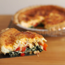 Spinach and Red Pepper Quiche