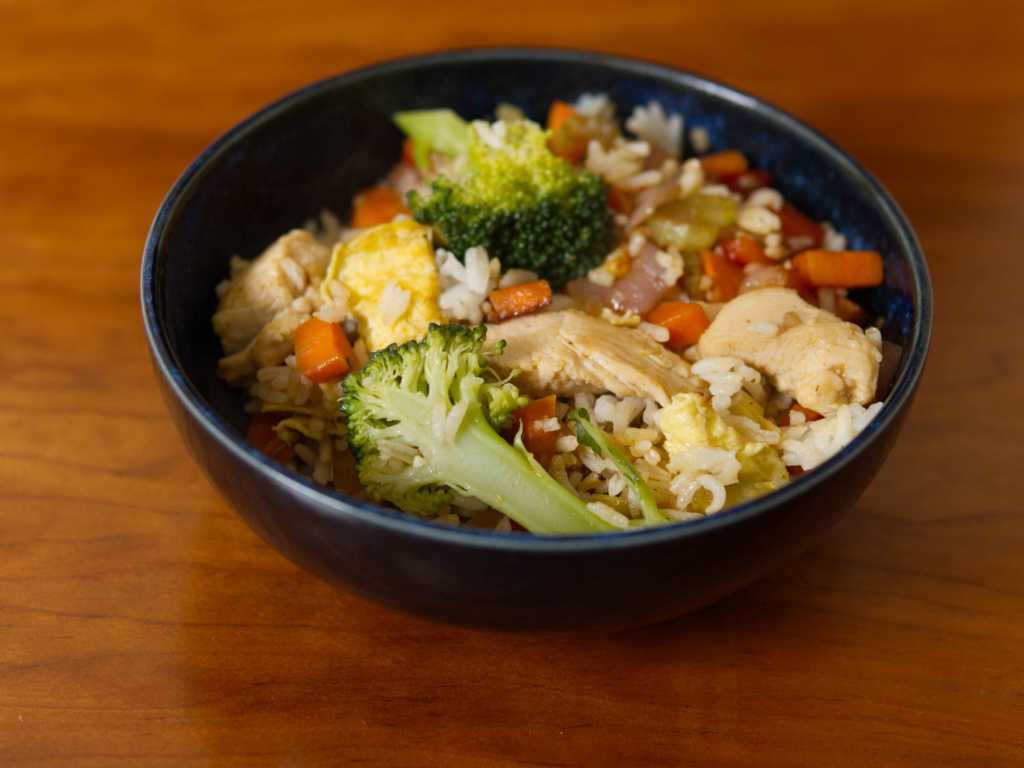 Stir Fry Rice With Chicken