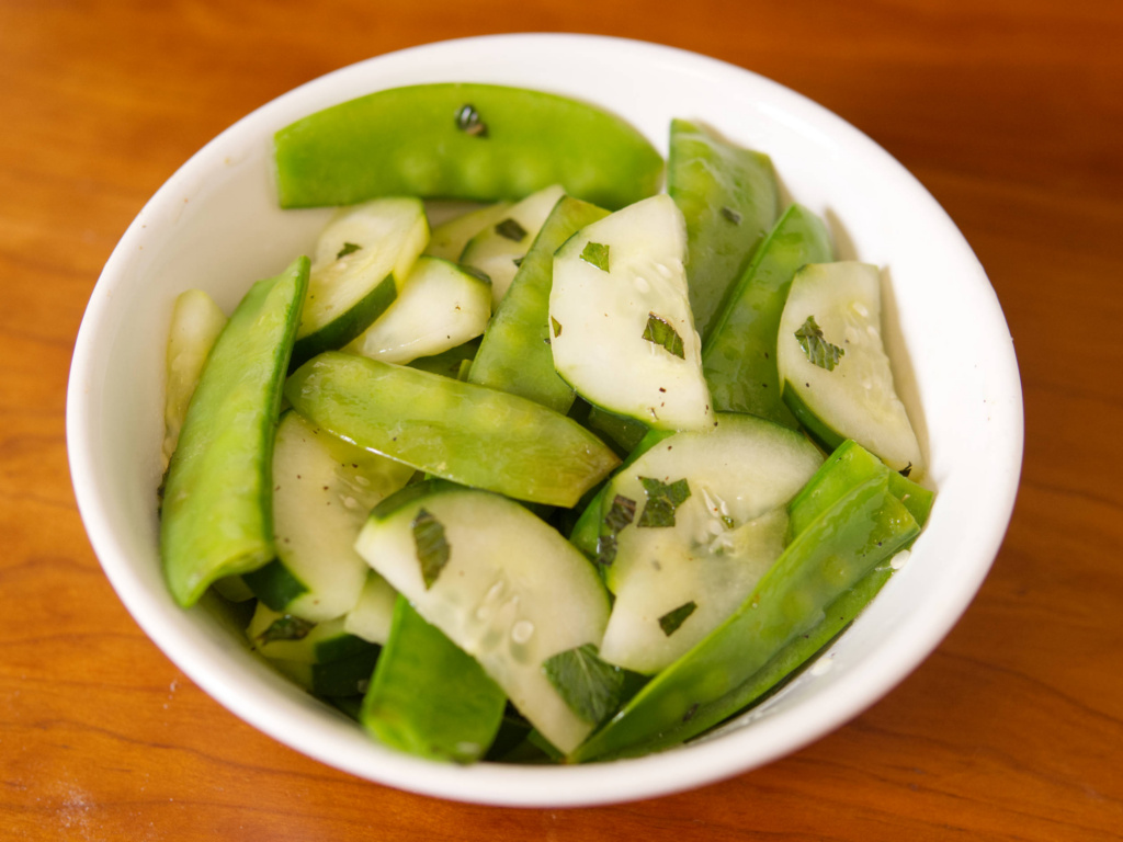 Sugar Snap Pea and Cucumber recipe