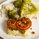 Baked Cod with Basil Pesto