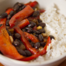 Black Beans with Peppers and Cumin